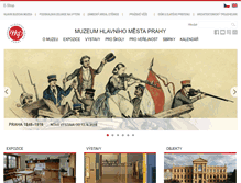 Tablet Screenshot of muzeumprahy.cz
